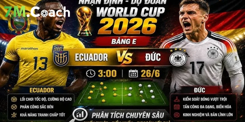 Đánh giá thế trận Ecuador VS Đức