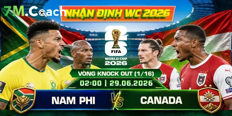 Đội hình ra sân dự kiến Nam Phi VS Canada