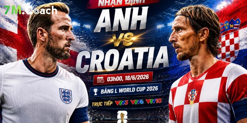 Nhận định trận đấu Anh VS Croatia