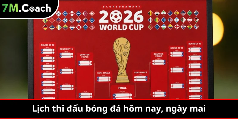 Lịch thi đấu bóng đá hôm nay, ngày mai